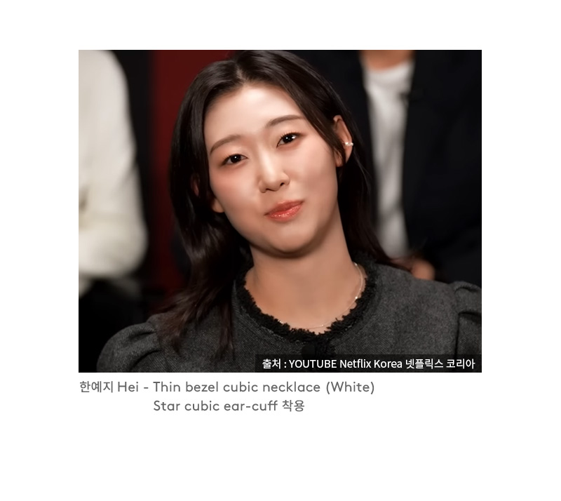 ★Hei★ [sv925] thin bezel cubic necklace sv925] thin bezel cubic necklace - 감도 깊은 취향 셀렉트샵 29CM